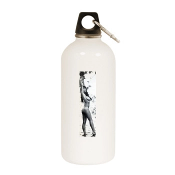 Joyce Gibson White Water Bottle With Carabiner