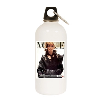 Cindy Crawford White Water Bottle With Carabiner