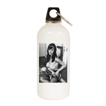 Joyce Gibson White Water Bottle With Carabiner