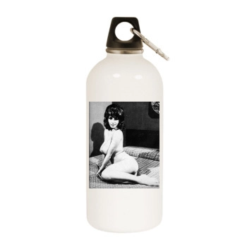 Joyce Gibson White Water Bottle With Carabiner