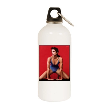 Cindy Crawford White Water Bottle With Carabiner