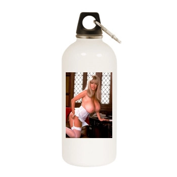 Joyce Gibson White Water Bottle With Carabiner