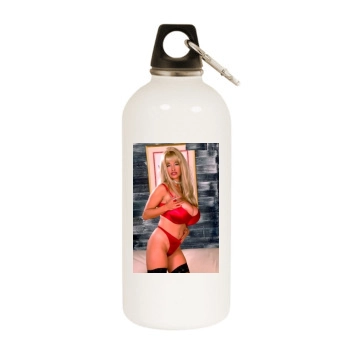 Joyce Gibson White Water Bottle With Carabiner