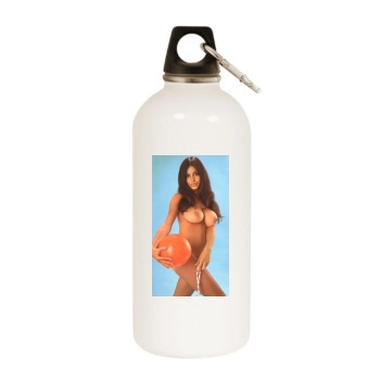 Joyce Gibson White Water Bottle With Carabiner