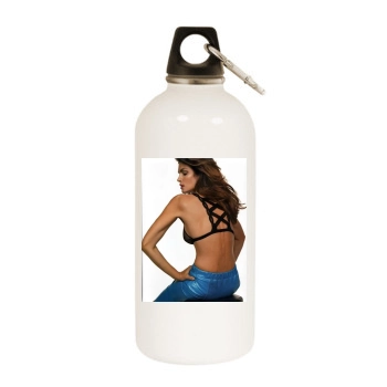 Cindy Crawford White Water Bottle With Carabiner