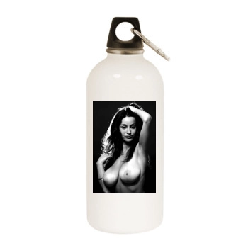 Joyce Gibson White Water Bottle With Carabiner