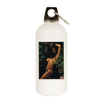 Joyce Gibson White Water Bottle With Carabiner