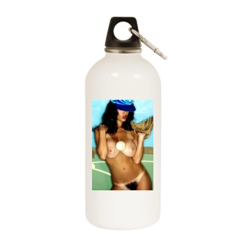 Joyce Gibson White Water Bottle With Carabiner