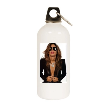 Cindy Crawford White Water Bottle With Carabiner