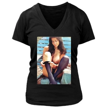 Joyce Gibson Women's Deep V-Neck TShirt