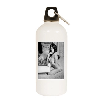 Joyce Gibson White Water Bottle With Carabiner