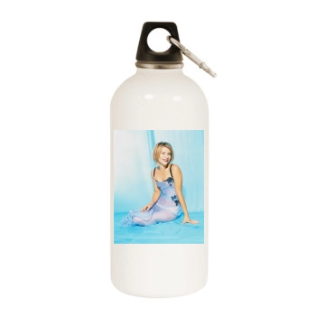 Claire Danes White Water Bottle With Carabiner