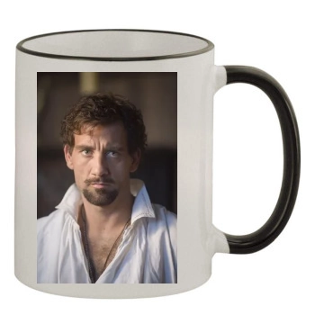 Clive Owen 11oz Colored Rim & Handle Mug