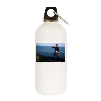 Daniel Craig White Water Bottle With Carabiner