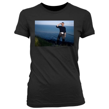 Daniel Craig Women's Junior Cut Crewneck T-Shirt