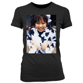 Fuko Women's Junior Cut Crewneck T-Shirt