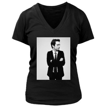 Elijah Wood Women's Deep V-Neck TShirt