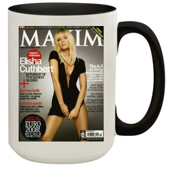 Elisha Cuthbert 15oz Colored Inner & Handle Mug