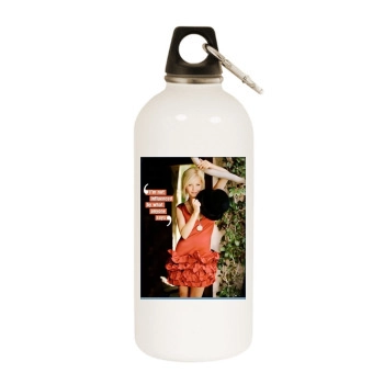 Elisha Cuthbert White Water Bottle With Carabiner