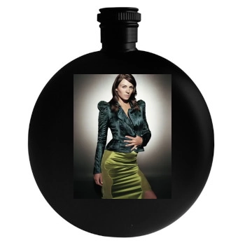 Elizabeth Hurley Round Flask