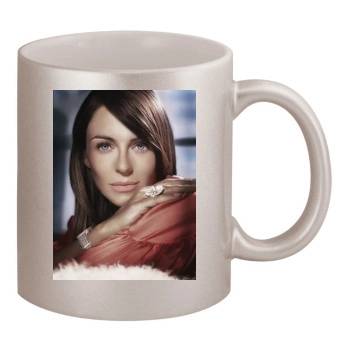 Elizabeth Hurley 11oz Metallic Silver Mug