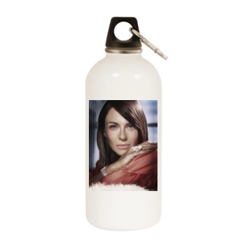 Elizabeth Hurley White Water Bottle With Carabiner