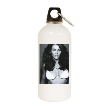 Elizabeth Hurley White Water Bottle With Carabiner