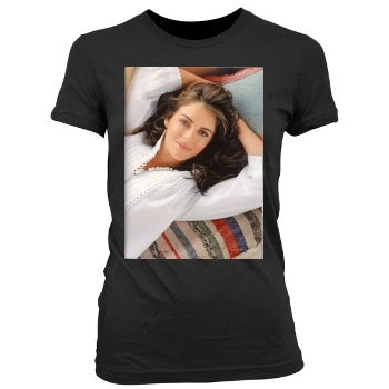 Elizabeth Hurley Women's Junior Cut Crewneck T-Shirt