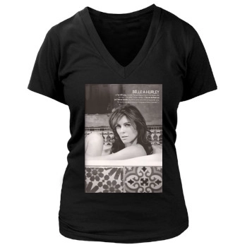 Elizabeth Hurley Women's Deep V-Neck TShirt