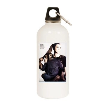 Ellen Pompeo White Water Bottle With Carabiner