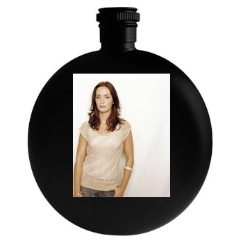 Emily Blunt Round Flask