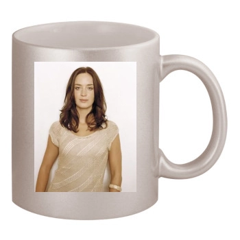 Emily Blunt 11oz Metallic Silver Mug