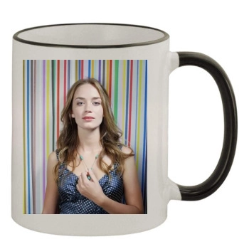 Emily Blunt 11oz Colored Rim & Handle Mug