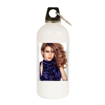 Emma Roberts White Water Bottle With Carabiner