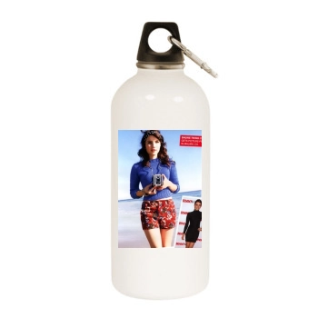 Emma Roberts White Water Bottle With Carabiner