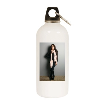 Emma Roberts White Water Bottle With Carabiner