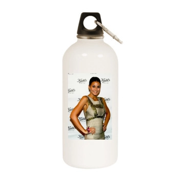 Emmanuelle Chriqui White Water Bottle With Carabiner