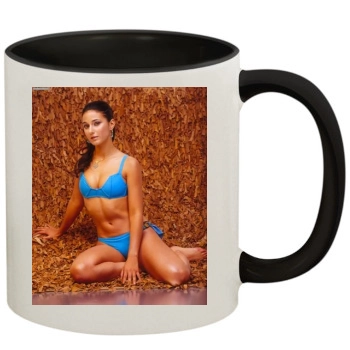 Emmanuelle Chriqui 11oz Colored Inner & Handle Mug