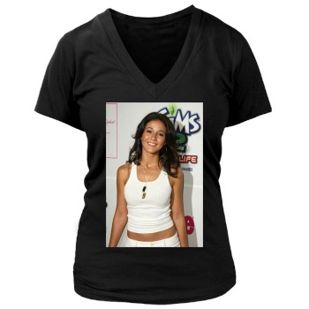 Emmanuelle Chriqui Women's Deep V-Neck TShirt