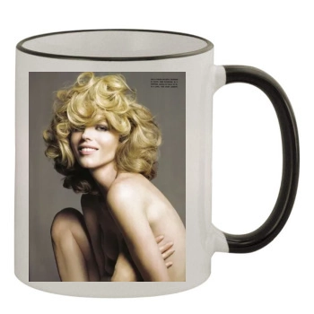 Eva Herzigova 11oz Colored Rim & Handle Mug