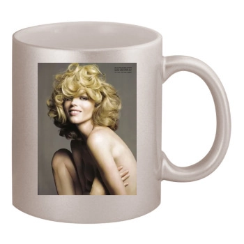 Eva Herzigova 11oz Metallic Silver Mug