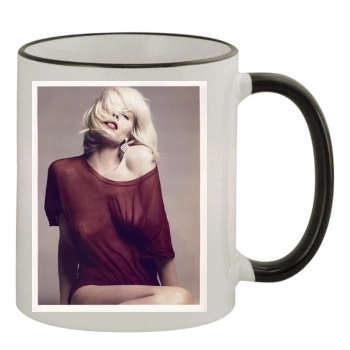 Eva Herzigova 11oz Colored Rim & Handle Mug