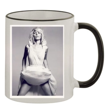 Eva Herzigova 11oz Colored Rim & Handle Mug