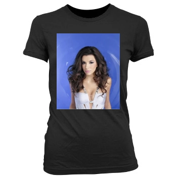 Eva Longoria Women's Junior Cut Crewneck T-Shirt