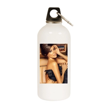 Eva Longoria White Water Bottle With Carabiner