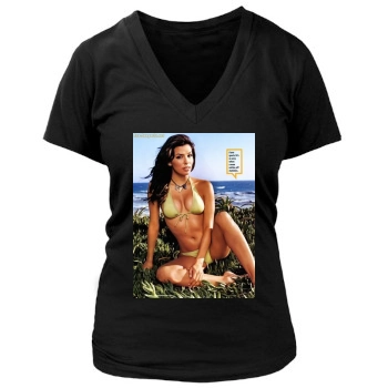 Eva Longoria Women's Deep V-Neck TShirt