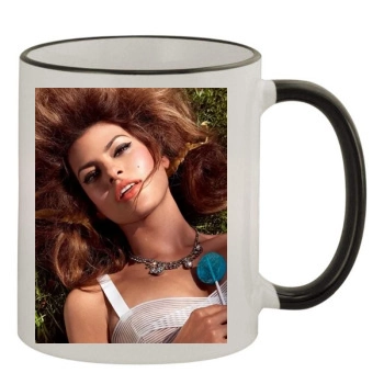 Eva Mendes 11oz Colored Rim & Handle Mug