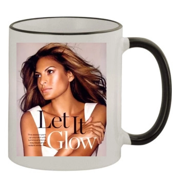 Eva Mendes 11oz Colored Rim & Handle Mug