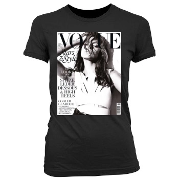 Eva Mendes Women's Junior Cut Crewneck T-Shirt