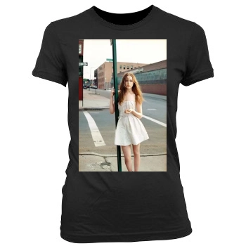 Evan Rachel Wood Women's Junior Cut Crewneck T-Shirt